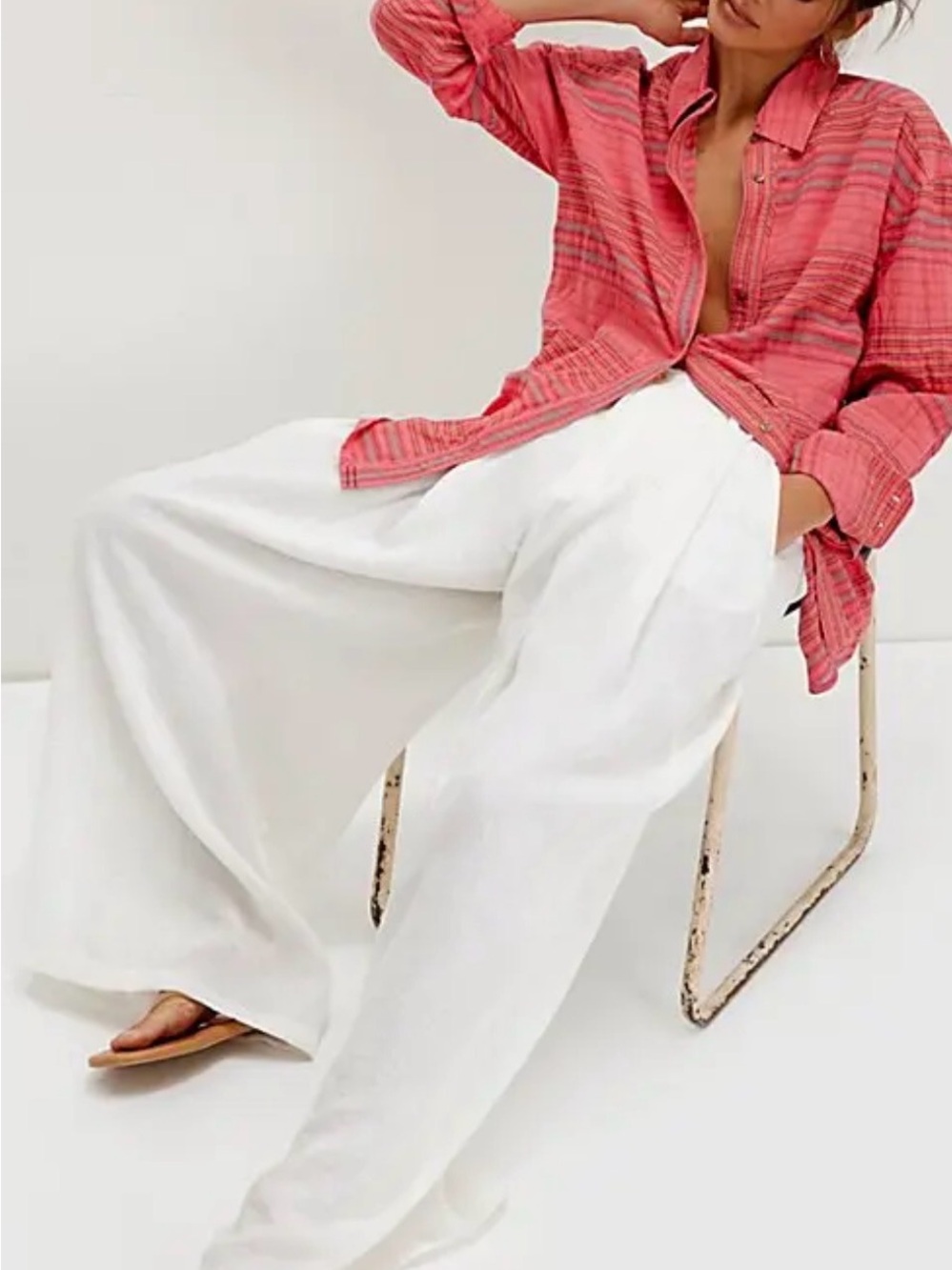 We the free sunburst criss cross top